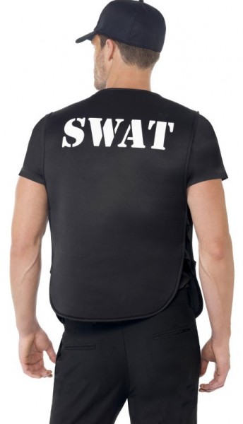 Disfraz de policía criminal SWAT para hombre 2