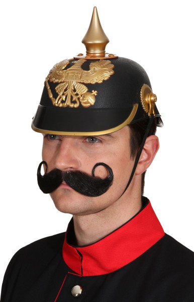 Officer's helmet in black and gold