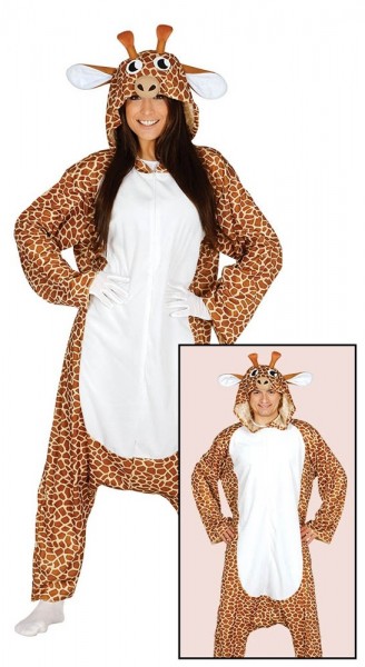 Patches giraffe costume for adults