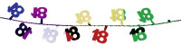 Guirlande colorée en fil de fer 18e anniversaire 2,7m