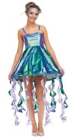 Vista previa: Disfraz de medusa rey iridiscente para mujer