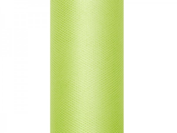 Tulle fabric Luna light green 20m x 8cm
