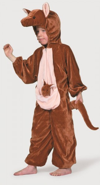Brown kangaroo plush overall