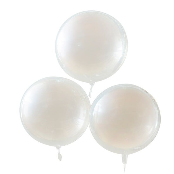 3 XL peach balloons party mix 55cm
