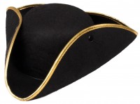 Widok: Elegancki kapelusz muszkieterowy tricorn