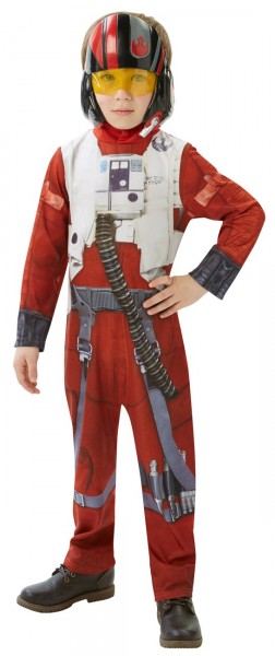 Star Wars Episode VII X-Wing Fighter Poe kostume til en dreng