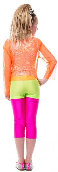 Maigrüne Disco Hotpants Für Mädchen