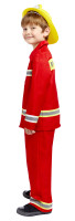 Vista previa: Disfraz infantil de bomberos en rojo.