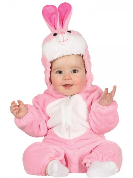 Pink kostume til kaninbarn