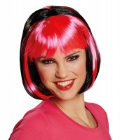 Lana Bob wig in pink-black