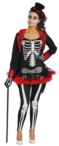 Skelett Lady Damen Kostüm