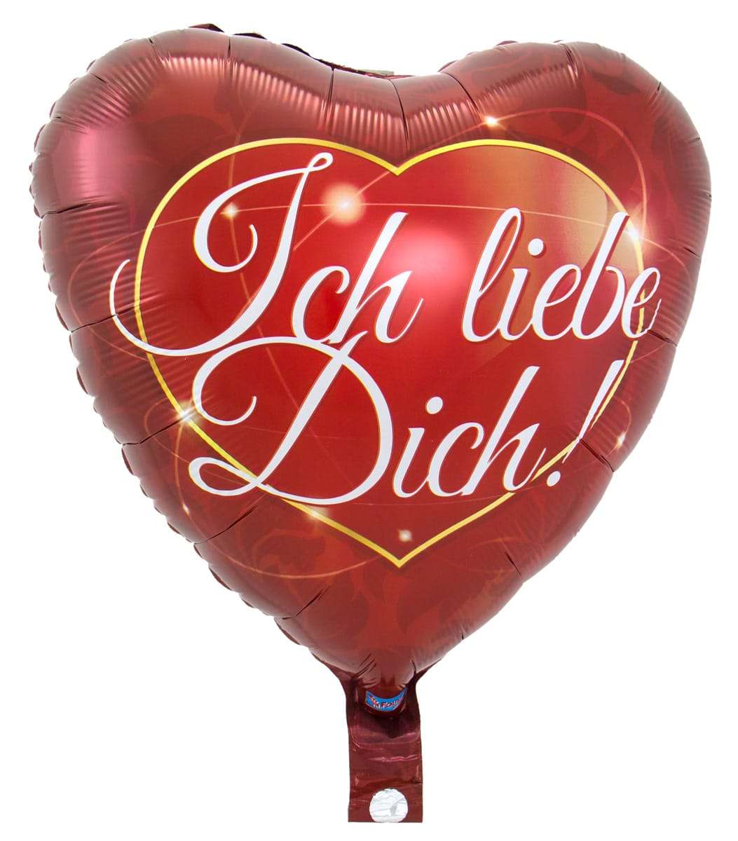 XL Helium Folienballon Geschenk Liebe Dich Herz Schleife Pink Hochzeit Feier