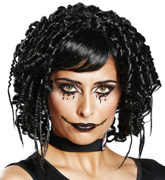 Black horror dolls ladies wig