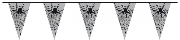 Gruselkabinett Spinnen Wimpelkette 6m
