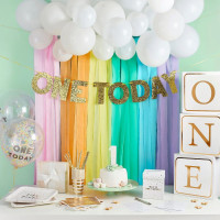 Preview: 5 One Today confetti balloons 30cm