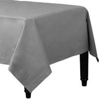 Paper Tablecloth Silver 90cm x 90cm