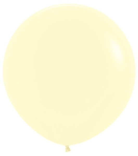 3 cream-colored XL balloons 61cm