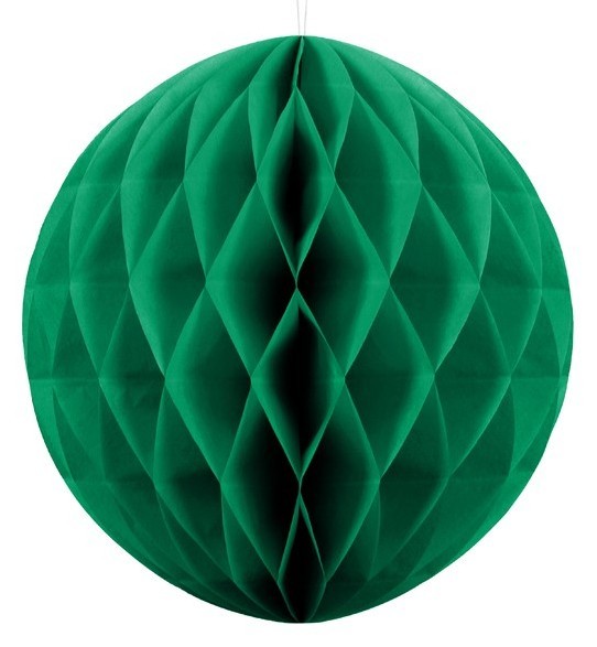 Honeycomb-kugle Lumina mørkegrøn 40cm