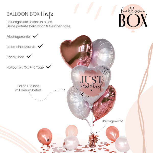 Heliumballon in der Box Simply Married 3