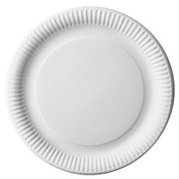 50 FSC paper plates Scarlatti white 29cm