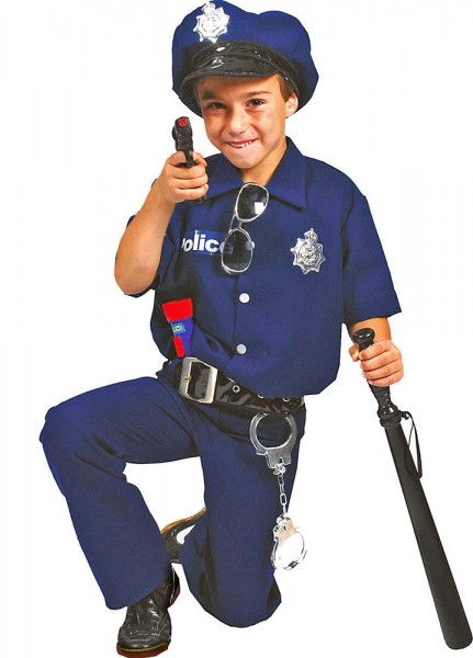 Disfraz de oficial de policía Lucas para niño
