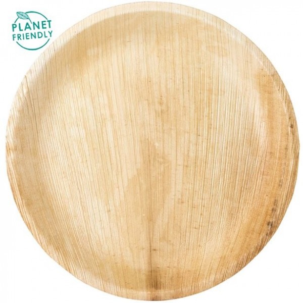 6 palm leaf plates Caldara 25cm