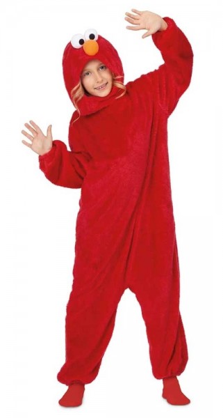 Disfraz de peluche de Elmo para niño