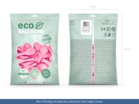 100 eko pastell ballonger ljusrosa 30cm