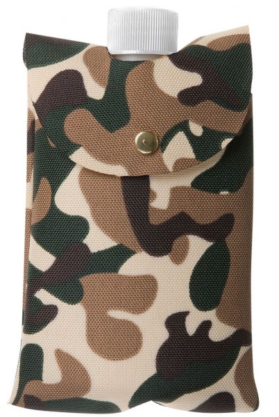 Botella de camuflaje con aspecto militar