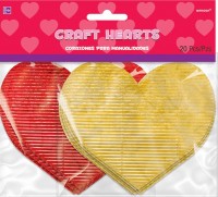 20 foil hearts Always your 7 x 7cm
