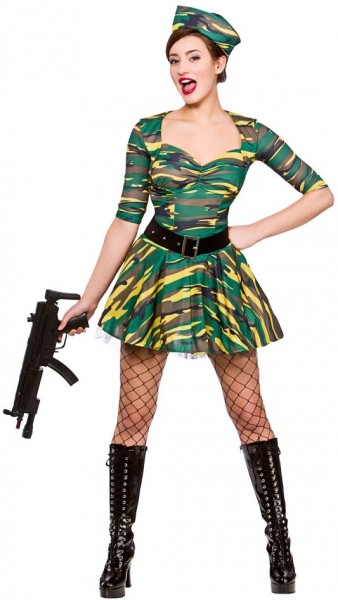 Disfraz de soldado Miss Military