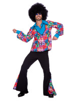 Vista previa: Disfraz de bailarín disco loco de los 70 para hombre