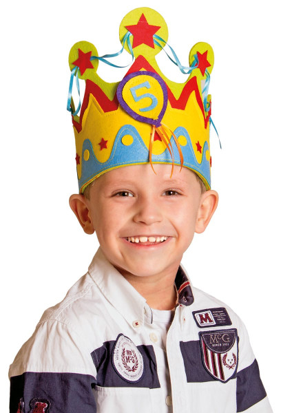Corona de cumpleaños para niños número 1-5