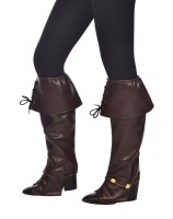 Medieval brown boot covers