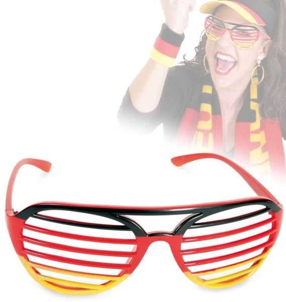 Deutschland Fan Gitterbrille Samy