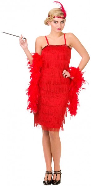 1920-tallet Flapper-kostume Sidney rød