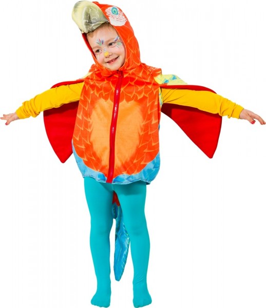 Colorful parrot costume for children
