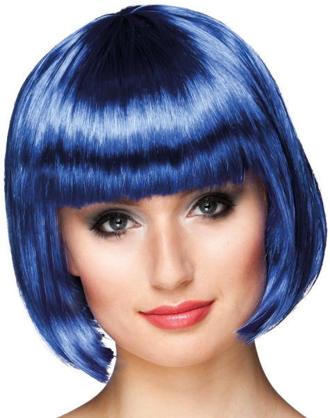 Parrucca blu lucido