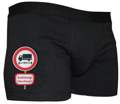 Attention: oversized boxer shorts black