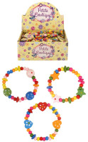 Aperçu: Bracelet de perles en bois colorées