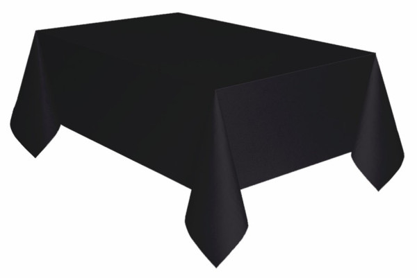 Schwarze Eco Tischdecke 2,74m x 1,37m