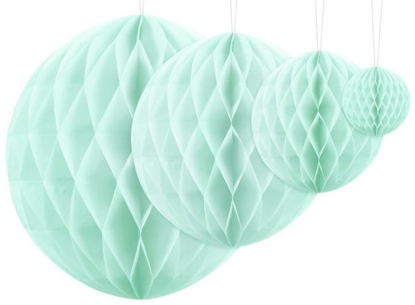 Honeycomb ball Lumina mint turquoise 40cm