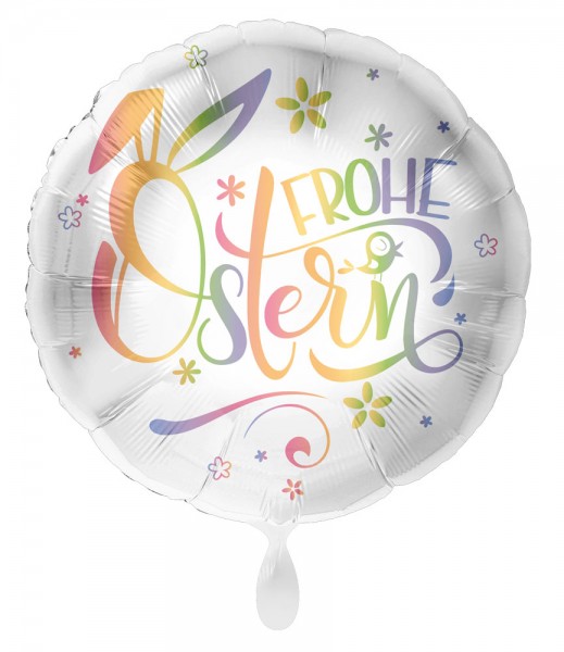 Palloncino foil Happy Easter arcobaleno 43cm