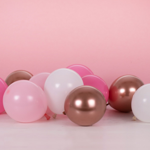 40 palloncini rosa mix 12 cm