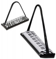 Opblaasbaar toetsenbord in zebra-stijl