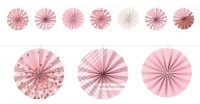 Guirnalda de rosetones de papel Rosy Dream