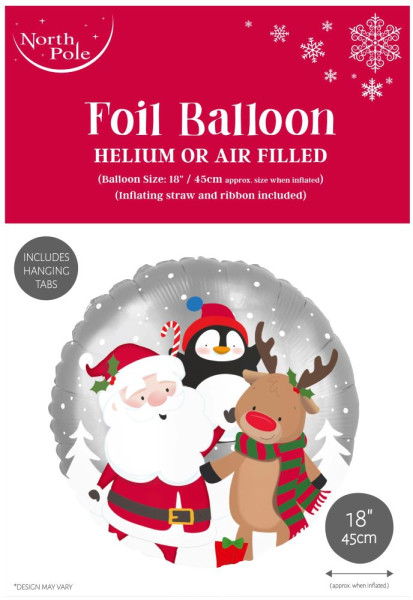 Santa & Friends Folienballon 45cm