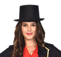 Preview: Black top hat for adults