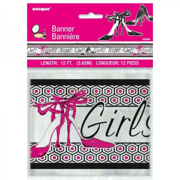 Banner per ragazze Night Out 365cm