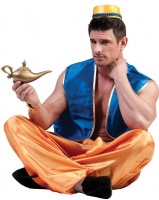 Voorvertoning: Blauw Aladdin-vest vanaf 1001 nacht voor heren